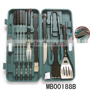 18pcs Wooden Handle Bbq Tools thumbnail-1