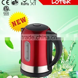 Home Appliance Striking Blue LED Secure Clik on Lid Stainless Steel Electric Kettle thumbnail-1