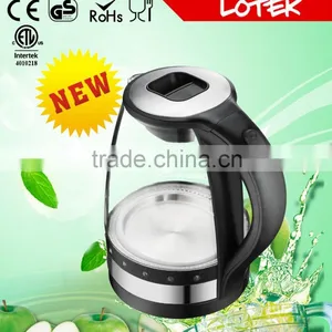 Colorful Blue Led Light Ring Glass Electric Kettle With 1.7L Capacity thumbnail-5