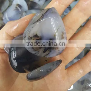 Water Drop Shaped Agate Slabs Pendants Jewelry thumbnail-4