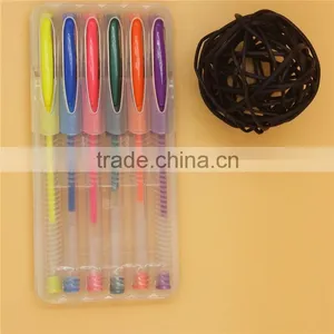 2015 Hot Sale Plastic Neon Gel Ink Pen Set(G-102) thumbnail-5