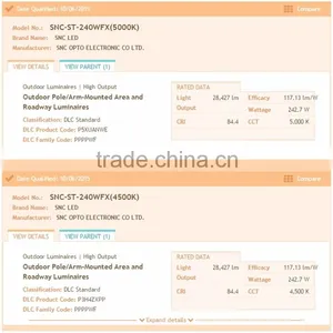 New Outdoor Lighting Led Street Light Highway Lighting Fixture With UL CUL DLC thumbnail-4