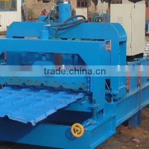 Trapezoid Steel Roof Cold Roll Forming Machine thumbnail-1