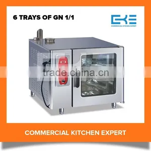 2016 Professional Electric Combi Oven 6 Trays Industrial Outdoor Kitchen Steam Oven thumbnail-1