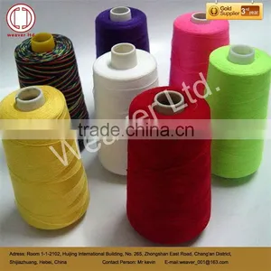 100% Spun Polyester Yarn for Sewing Thread 40s/3 Dyed Plastic Tube thumbnail-3