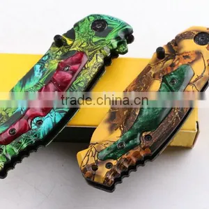 OEM 440 Stainless Steel Blade Blanks Cool Camouflage Knife thumbnail-5