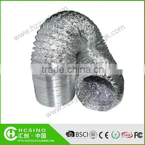 Fire Resistant Insulated Aluminum Foil Flexible Air Ventilation Duct / Flexible Heat Resistant Duct Hose thumbnail-1