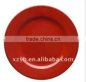 Porcelain Red Dish thumbnail-1