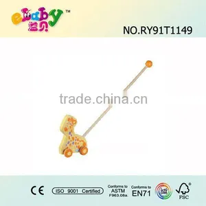 Wooden Deer Push Along Toy thumbnail-1