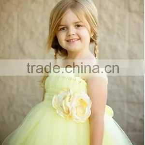 2015 New Arrival Baby Tutu Dress Maxi Light Yellow Baby Tutu Dress thumbnail-2