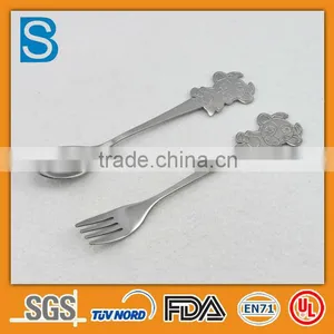 Cartoon Handle Stainless Steel Fork Spoon thumbnail-2