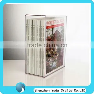 Wholesale Plexiglass Book Slipcase for Literature, Clear Acrylic Book Display Stand thumbnail-1