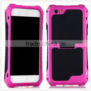 Luxury Aluminum Metal Frame Rubber Silicone Bumper Hard Case Cover for Xiaomi Mi4i for Samsung Galaxy Mega 6.3 for Sony thumbnail-1