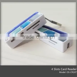 Plastic Custom Smart Card Reader 2.0 With 4 Ports(OS-CR107) thumbnail-1