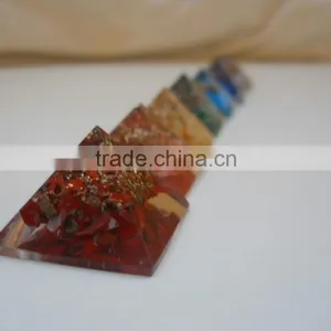 GEMSTONE ORGONE CHAKRA PYRAMID thumbnail-2