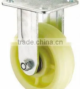 Heavy Duty Pattern Nylon Insulation Fixed Wheels Caster thumbnail-1
