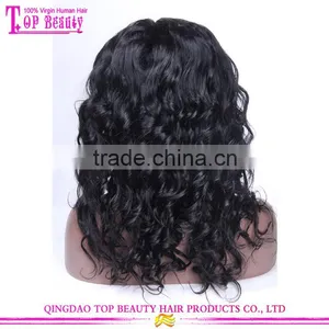 Best Selling 18 Inches Brazilian Huamn Hair Wig Natural Wave 8A Grade Glueless Full Lace Wigs thumbnail-3