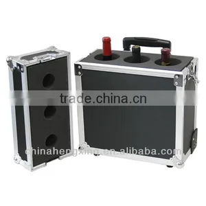 Made of Aluminum, ABS and EVA Bottles Wine Travel Case thumbnail-1