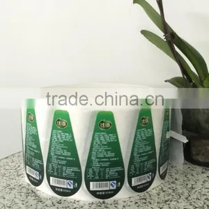 2016 Best Price High Quality Vinyl Material Bottle Labels Printing Adhesice Stickers in Roll thumbnail-5