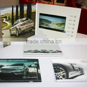 Hot Sale 7 Inch Blue Picture Video Lcd Business Card Video Brochure for Advertising thumbnail-4