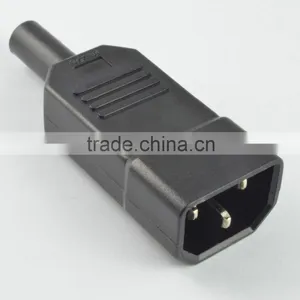 Top Selling Industrial Plug IEC 320 C14 Male Power Cord Plug thumbnail-1