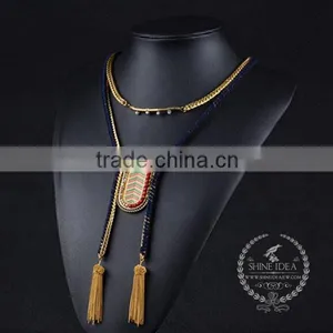 High Quality Vintage Style Chunky Statement Necklace Tin Alloy Fashion Women Pendant Necklace 6390114 thumbnail-2