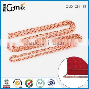 Fashion Rose Gold Metal Wallet Chain For Handbag Strap thumbnail-3