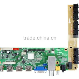 Circuit Driver Board for Lcd/led Tv,tv Board USB Media Play/3HDMI/HD thumbnail-1