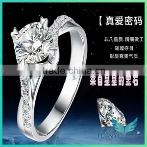 Fashion Style Jewellery 925 Sliver Finger Ring Lady's Wedding Ring thumbnail-1