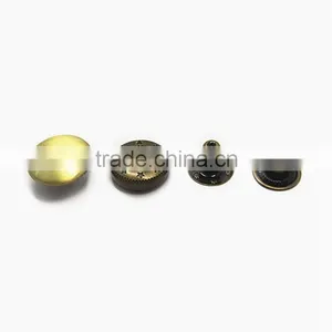 Black 10mm Metal Spring Snap Button thumbnail-3