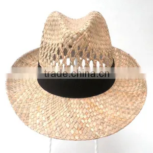2016 Summer Hot Sale Simple Fashion Curved Brim Men Straw Hats thumbnail-2