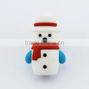 Snowman Style Cartoon Character USB2.0 Flash Hard Thumbnail Drive 128gb thumbnail-1