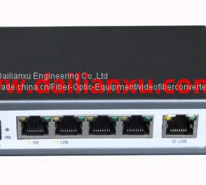 4channels 10/100M/1000M Gigabit POE Switch 5ports Gigabit POE Ethernet Switch 48VDC 24VDC thumbnail-1