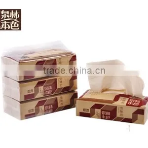 Virgin Wheat Straw Pulp Soft and Safe Facial Tissue Paper thumbnail-1