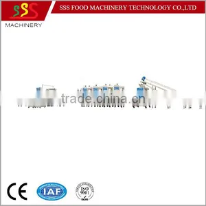 High Production Automatic Hand Cake Pie Pastry Cake Egg Pie Filling Production Line Manufacturer thumbnail-1