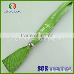 China Wholesale Plastic Clip Woven Wristband for Festival thumbnail-4