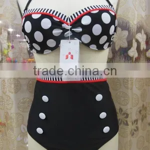 2015 New Arrival Retro High Waisted Bikini thumbnail-6