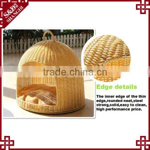 S&D Pet Accessories Handmade Lovely Sofa Shaped Rattan Dog Bed Pet Bed thumbnail-3