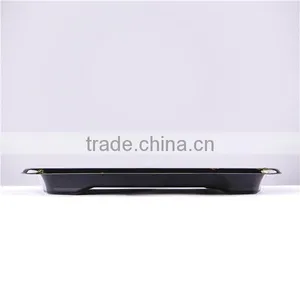 Square Black Disposable Plastic Food Tray thumbnail-2