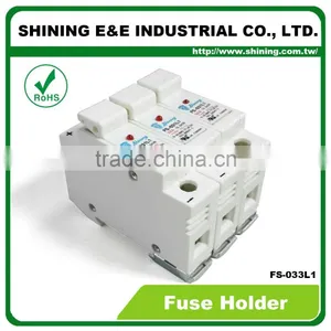 FS-033L1 Embedded Indicator 110V 32A 3 Pole RT18-32 Ceramic Fuse Holder thumbnail-2
