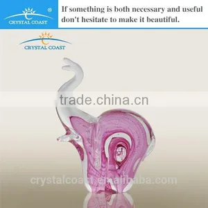 Miniature Blown Ornaments Glass Animals Elephant Statues thumbnail-1