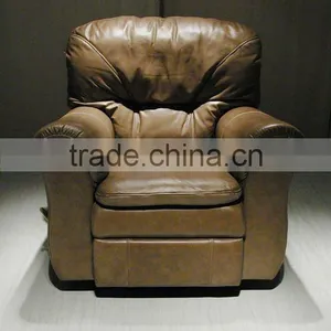 Genuine Leather One Seat Sofa. Very Comfortable and Beautiful Leather Sofa. High Quality Chesterfield Sofa B48124 thumbnail-1