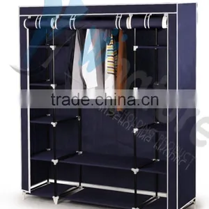 Folding Fabric Wardrobe, Portable Wardrobe for Bedroom,canvan Wardrobe thumbnail-4