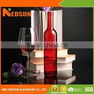 Factory Selling Welcome OEM Good Quality Red Glass Wine Bottles thumbnail-1