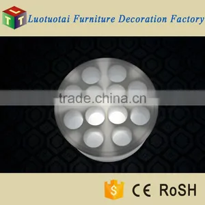 Li Battery Operated PE Plastic RGB 16 Color Changing LED Light Wine Tray thumbnail-5