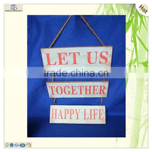 Custom Design Popular Hanging String Mdf Material Door Plate thumbnail-2