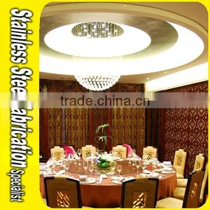 Customed Luxurious Stainless Steel Interior Restaurant Decoration Project thumbnail-6
