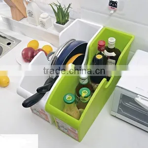 Wholesale Stock Antiskid Bathroom Kitchen Plastic Storage Box thumbnail-6