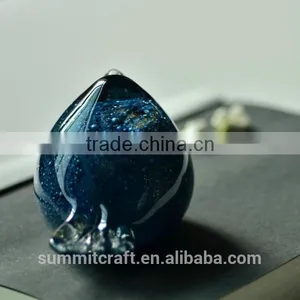 Blue Glass Small Bird Figurines Wedding Thank You Gifts for Guests thumbnail-3