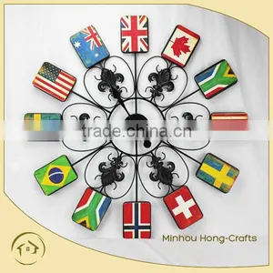 Shabby Home Decor Metal Clock thumbnail-1